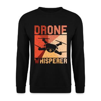 Drone - Unisex Pullover - Schwarz - Vorne - Alina (178cm) & Michal (187cm)