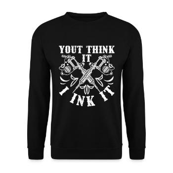 Tattoo - Unisex Pullover - Schwarz - Vorne - Alina (178cm) & Michal (187cm)