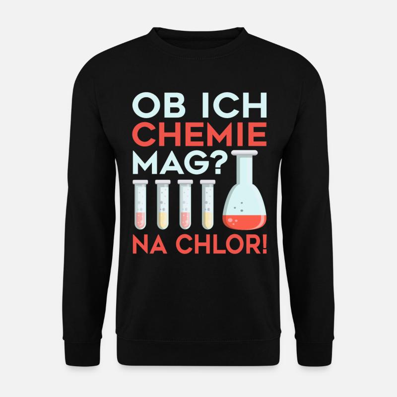 Chemie Kolben Labor Lehrer - Unisex Pullover - Schwarz