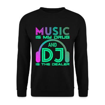 DISC JOCKEY - Unisex Sweatshirt - black - Front - Alina (178cm) & Michal (187cm)