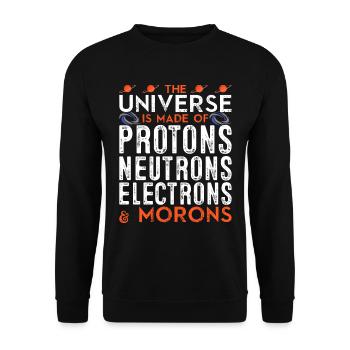 Chemistry - Unisex Sweatshirt - black - Front - Alina (178cm) & Michal (187cm)