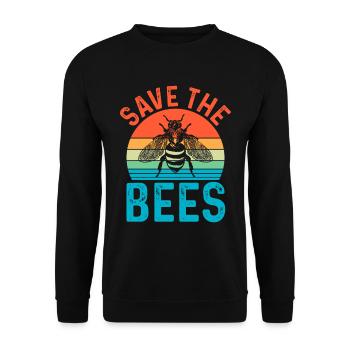 Beekeeper Beekeeping Bees Honey Bee Honey Gift - Unisex Sweatshirt - black - Front - Alina (178cm) & Michal (187cm)