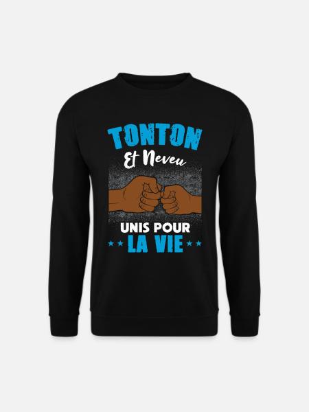 Annonce futur Tonton et neveu unis pour la vie - Sweat-shirt Unisexe - noir
