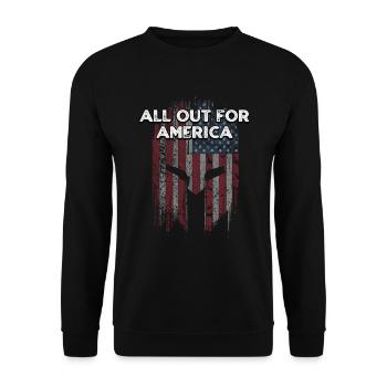 All Out for America 4th of July Independence - Sweat-shirt Unisexe - noir - Devant - Alina (178cm) & Michal (187cm)