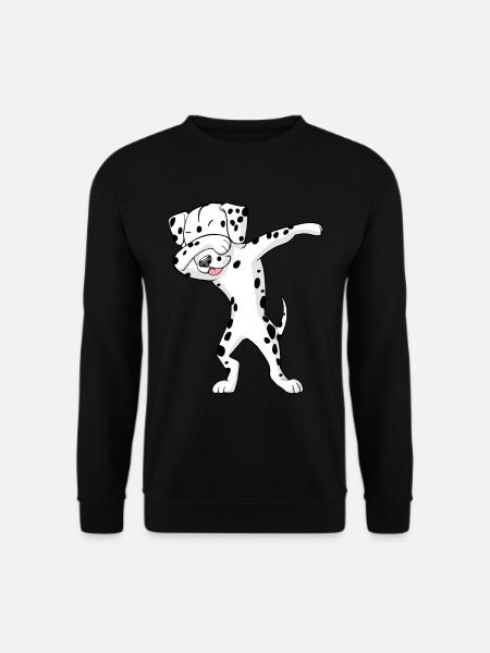 Dalmatiner Dab Dabbing dalmatiner - Unisex Pullover - Schwarz