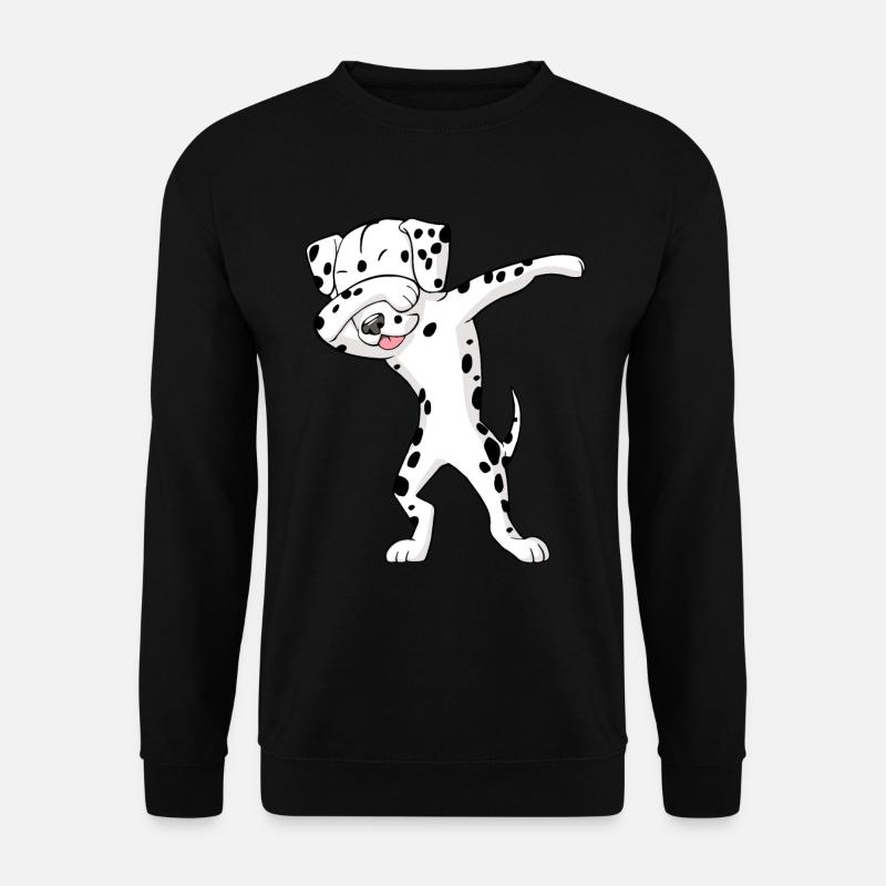 Dalmatiner Dab Dabbing dalmatiner - Unisex Pullover - Schwarz