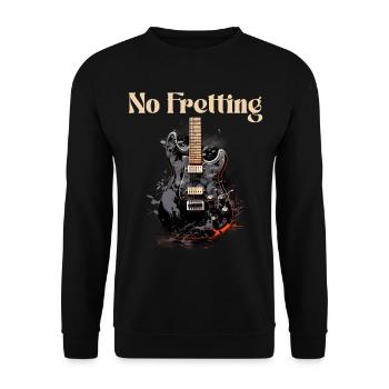 Kein Ärgernis Lustiges Zitat Gitarrenlehrer - Unisex Pullover - Schwarz - Vorne - Alina (178cm) & Michal (187cm)