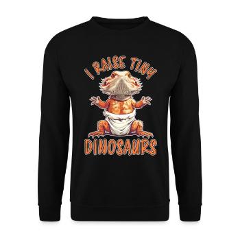 Bearded Dragon Saying Fun Funny Bearded Dragon Gift - Unisex Sweatshirt - black - Front - Alina (178cm) & Michal (187cm)