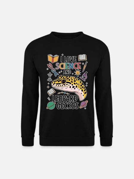Leopardgecko Spruch Student Leopardgecko Geschenk - Unisex Pullover - Schwarz