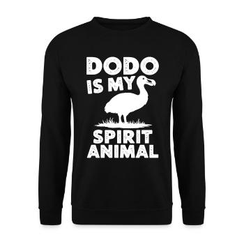 Dodo Dire Dodo Oiseau Drôle Dodo Cadeau - Sweat-shirt Unisexe - noir - Devant - Alina (178cm) & Michal (187cm)