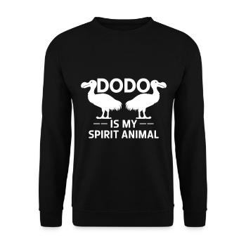 Dodo Dire Dodo Oiseau Drôle Dodo Cadeau - Sweat-shirt Unisexe - noir - Devant - Alina (178cm) & Michal (187cm)