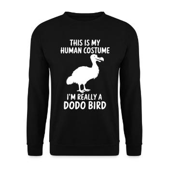 Dodo Saying Dodo Bird Funny Dodo Gift - Unisex Sweatshirt - black - Front - Alina (178cm) & Michal (187cm)