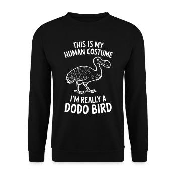 Dodo Dire Dodo Oiseau Drôle Dodo Cadeau - Sweat-shirt Unisexe - noir - Devant - Alina (178cm) & Michal (187cm)