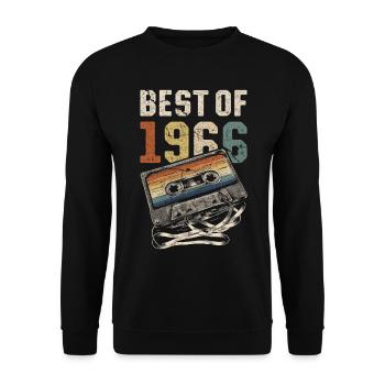 Le meilleur de la cassette d’anniversaire de 1966 - Sweat-shirt Unisexe - noir - Devant - Alina (178cm) & Michal (187cm)