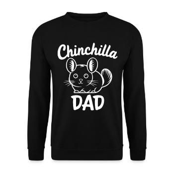 Chinchilla disant papa drôle Chinchilla cadeau - Sweat-shirt Unisexe - noir - Devant - Alina (178cm) & Michal (187cm)