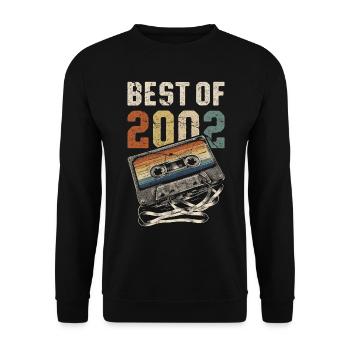 Le meilleur de la cassette d’anniversaire de 2002 - Sweat-shirt Unisexe - noir - Devant - Alina (178cm) & Michal (187cm)