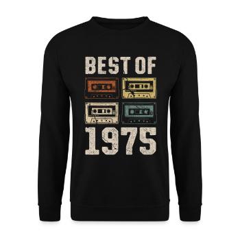 Le meilleur de la cassette d’anniversaire de 1975 - Sweat-shirt Unisexe - noir - Devant - Alina (178cm) & Michal (187cm)