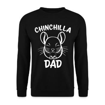 Chinchilla disant papa drôle Chinchilla cadeau - Sweat-shirt Unisexe - noir - Devant - Alina (178cm) & Michal (187cm)