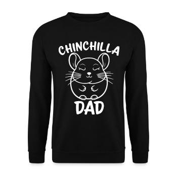 Chinchilla disant papa drôle Chinchilla cadeau - Sweat-shirt Unisexe - noir - Devant - Alina (178cm) & Michal (187cm)