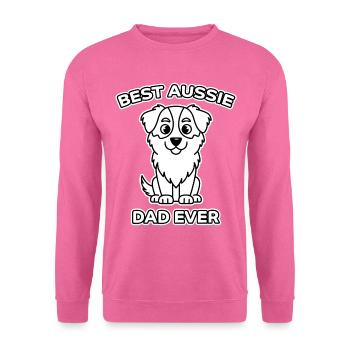 Berger australien papa drôle Aussie cadeau - Sweat-shirt Unisexe - rose - Devant