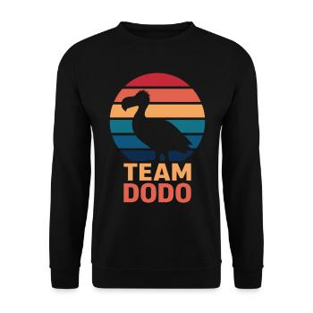 Dodo Dire Dodo Oiseau Drôle Dodo Cadeau - Sweat-shirt Unisexe - noir - Devant - Alina (178cm) & Michal (187cm)