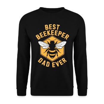Beekeeper Saying Beekeeping Bee Funny Beekeeper Gift - Unisex Sweatshirt - black - Front - Alina (178cm) & Michal (187cm)