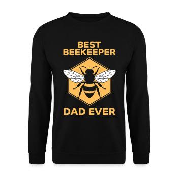 Beekeeper Saying Beekeeping Bee Funny Beekeeper Gift - Unisex Sweatshirt - black - Front - Alina (178cm) & Michal (187cm)