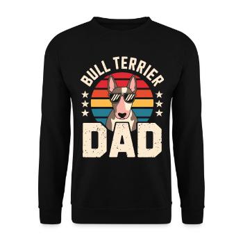 Bull Terrier Dire Drôle Bull Terrier Cadeau - Sweat-shirt Unisexe - noir - Devant - Alina (178cm) & Michal (187cm)