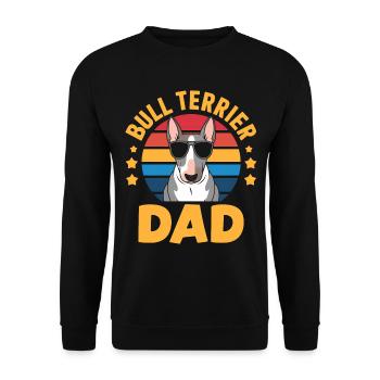 Bull Terrier Dire Drôle Bull Terrier Cadeau - Sweat-shirt Unisexe - noir - Devant - Alina (178cm) & Michal (187cm)
