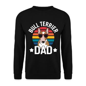 Bullterrier Spruch Lustiges Bullterrier Geschenk - Unisex Pullover - Schwarz - Vorne - Alina (178cm) & Michal (187cm)