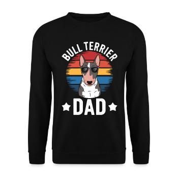 Bull Terrier Dire Drôle Bull Terrier Cadeau - Sweat-shirt Unisexe - noir - Devant - Alina (178cm) & Michal (187cm)