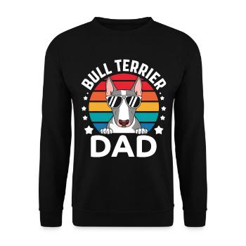 Bull Terrier Dire Drôle Bull Terrier Cadeau - Sweat-shirt Unisexe - noir - Devant - Alina (178cm) & Michal (187cm)
