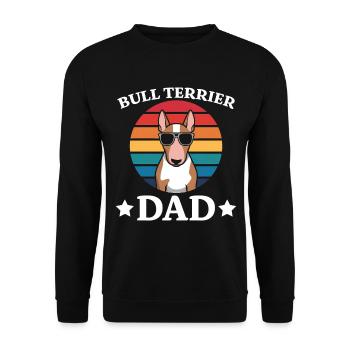Bull Terrier Dire Drôle Bull Terrier Cadeau - Sweat-shirt Unisexe - noir - Devant - Alina (178cm) & Michal (187cm)