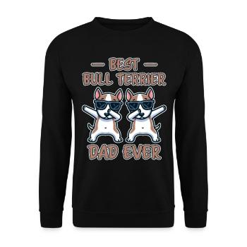 Bull Terrier Dire Drôle Bull Terrier Cadeau - Sweat-shirt Unisexe - noir - Devant - Alina (178cm) & Michal (187cm)
