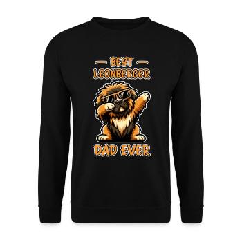 Leonberger Spruch Lustiges Leonberger Geschenk - Unisex Pullover - Schwarz - Vorne - Alina (178cm) & Michal (187cm)