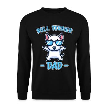 Bull Terrier Dire Drôle Bull Terrier Cadeau - Sweat-shirt Unisexe - noir - Devant - Alina (178cm) & Michal (187cm)