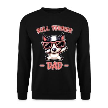Bull Terrier Dire Drôle Bull Terrier Cadeau - Sweat-shirt Unisexe - noir - Devant - Alina (178cm) & Michal (187cm)