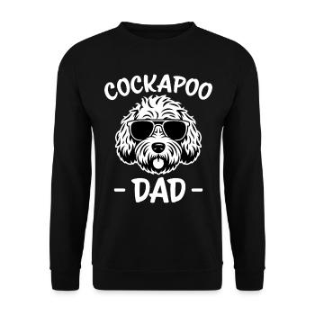Cockapoo disant papa drôle Cockapoo cadeau - Sweat-shirt Unisexe - noir - Devant - Alina (178cm) & Michal (187cm)
