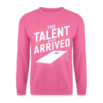 Cornhole Spruch Lustiges Cornhole Geschenk - Unisex Pullover - Pink - Vorne