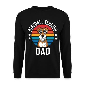 Airedale Terrier Saying, Airedale Terrier Gift - Unisex Sweatshirt - black - Front - Alina (178cm) & Michal (187cm)