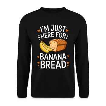 Banana Bread Dire Drôle Banana Bread Cadeau - Sweat-shirt Unisexe - noir - Devant - Alina (178cm) & Michal (187cm)