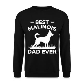 Berger Belge Dicton Malinois Cadeau - Sweat-shirt Unisexe - noir - Devant - Alina (178cm) & Michal (187cm)