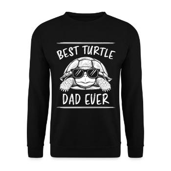 Schildkröte Spruch Lustiges Schildkröten Geschenk - Unisex Pullover - Schwarz - Vorne - Alina (178cm) & Michal (187cm)