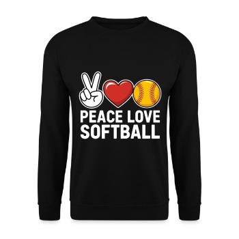 Softball Disant Softball Drôle eSoftball Cadeau - Sweat-shirt Unisexe - noir - Devant - Alina (178cm) & Michal (187cm)
