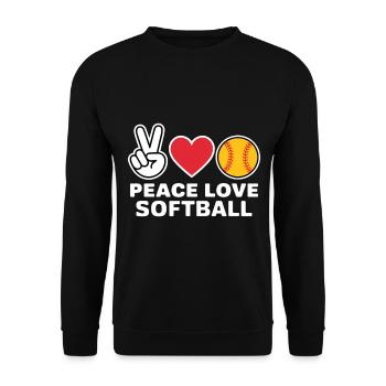 Softball Disant Softball Drôle eSoftball Cadeau - Sweat-shirt Unisexe - noir - Devant - Alina (178cm) & Michal (187cm)