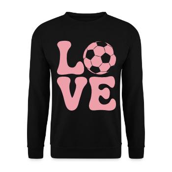 Soccer Saying Cute Funny Soccer Player Gift - Unisex Sweatshirt - black - Front - Alina (178cm) & Michal (187cm)