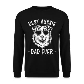 Berger australien papa drôle Aussie cadeau - Sweat-shirt Unisexe - noir - Devant - Alina (178cm) & Michal (187cm)