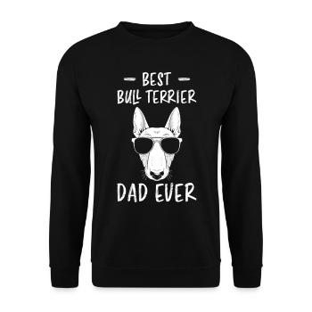Bull Terrier Dire Drôle Bull Terrier Cadeau - Sweat-shirt Unisexe - noir - Devant - Alina (178cm) & Michal (187cm)