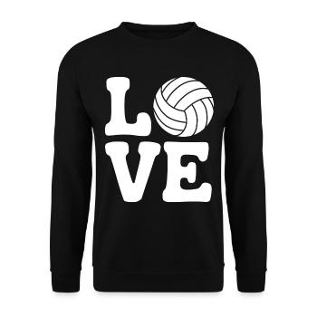 volley-ball dire drôle de cadeau de volley-ball - Sweat-shirt Unisexe - noir - Devant - Alina (178cm) & Michal (187cm)