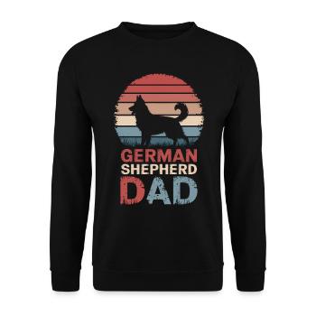 German Shepherd Saying German Shepherd Gift - Unisex Sweatshirt - black - Front - Alina (178cm) & Michal (187cm)